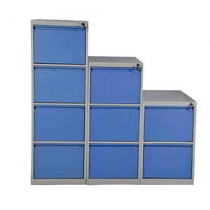 Blue Mild Steel Office File Cabinet